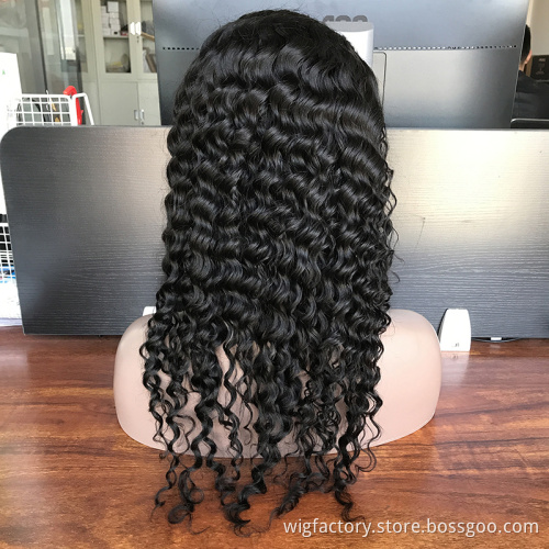 13x4 Deep Wave Full Lace Wig 30 Inch Pre Plucked ,Brazilian Deep Wave Wig For Women 30",Deep Wave  Hair Wig
